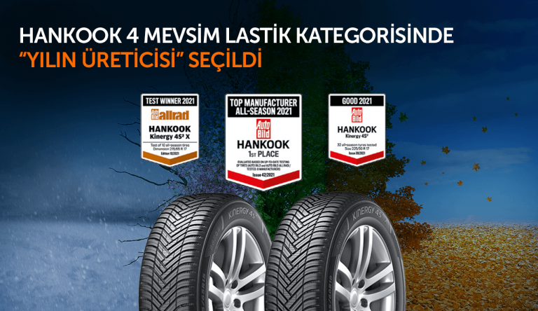 Hankook 4 Mevsim Lastik Testlerinde “Yılın Üreticisi” Seçildi